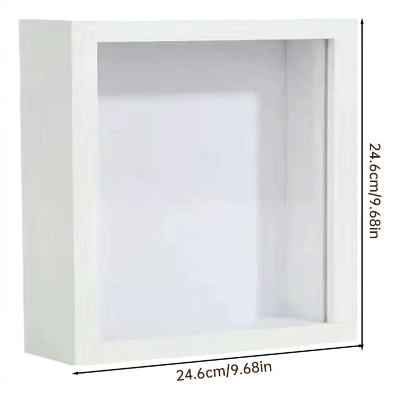 DIY Mini Museum Shadow Box Kit | Anniversary Wedding Memory Display with Gold Frames & Figurines - Moze