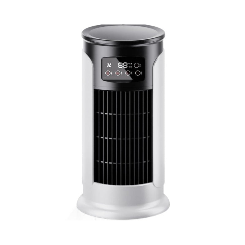 Six - speed timed silent AC cooling fan, new mini portable AC, USB air cooler, bladeless electric fan. - Moze