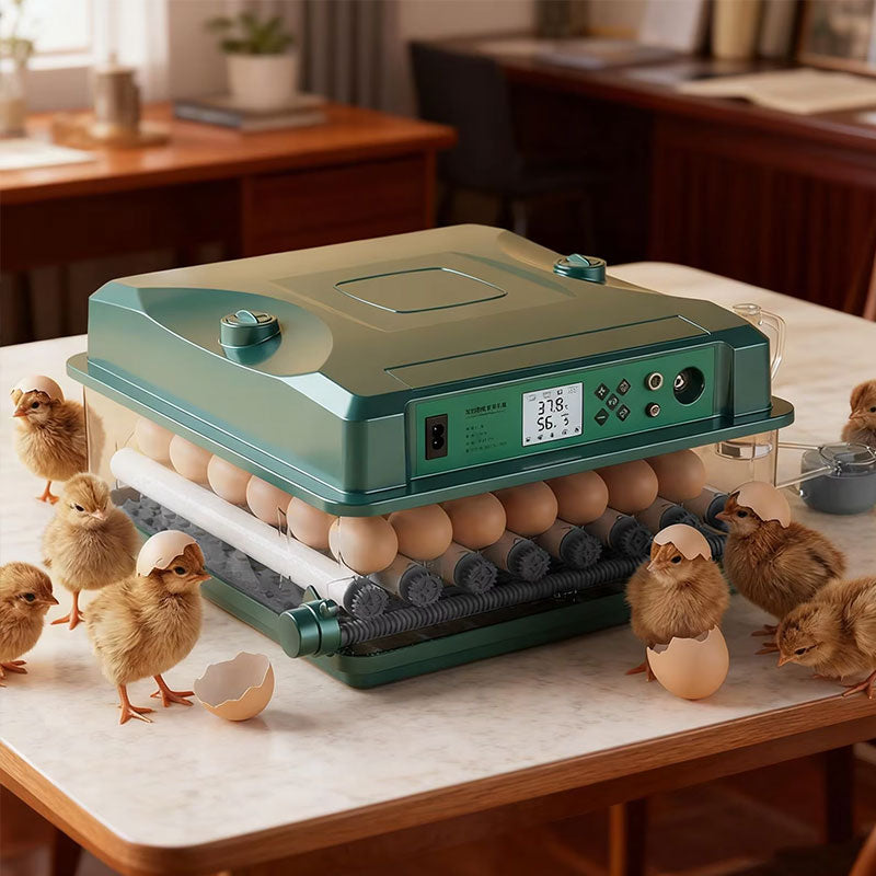 24/36 Egg Incubator Fully Automatic, Auto Turner & Temp Control, Dual Power 220V/12V Mini Poultry Hatcher for Chicken Duck - Moze