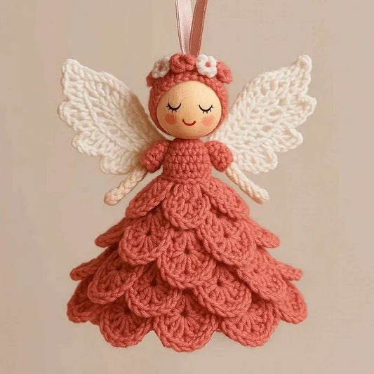 DIY Crochet Angel Decoration Kit – Handmade Craft Supplies for Christmas Tree Ornaments - Moze