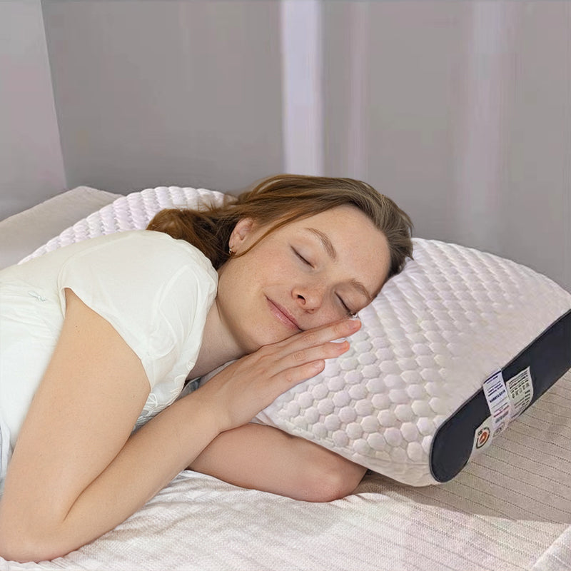 2025 New SPA Sleep Pillow: Sleep aid, neck support, orthopedic, soybean fiber massage, for home - Moze