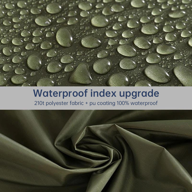 Waterproof Hooded Rain Coat/Poncho: Lightweight, for Outdoor Hiking/Fishing/Climbing (Unisex) - Moze