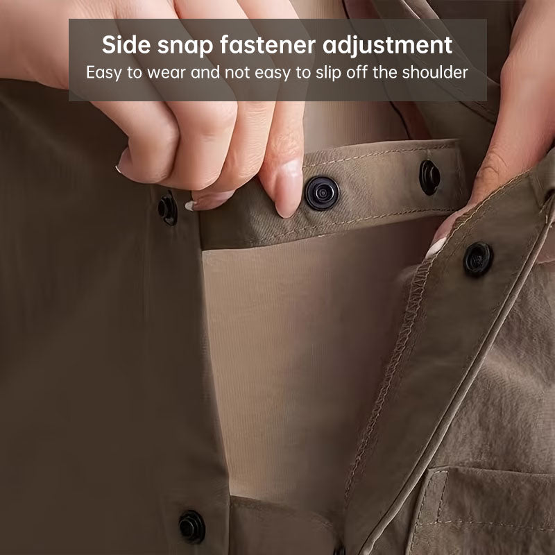 Double-Sided Waterproof Kitchen Apron – Adjustable Unisex Chef Apron, Pure Color Household Cooking Workwear - Moze