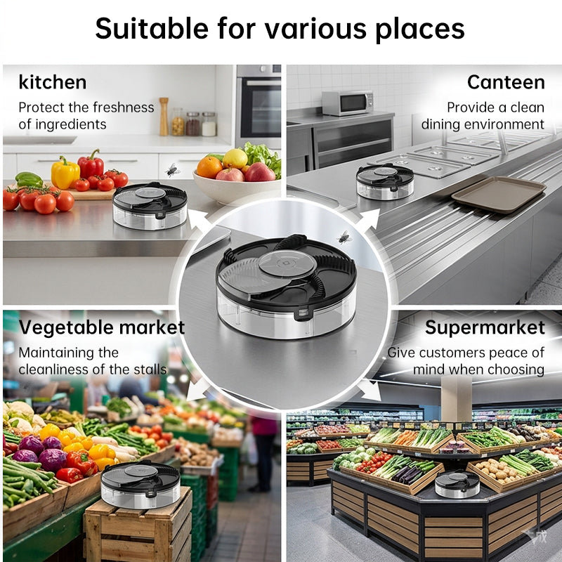 2025 Automatic Fly Trap for Home Kitchen - Removable Insect Pest Catcher - Moze