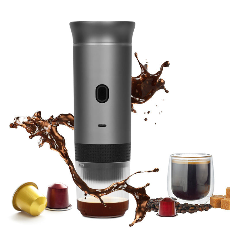 2025 Upgraded 3-in-1 Cordless Coffee Maker - 20Bar Portable for Car/Camping/Home, Capsule/Powder, USB Fast Heat - Moze