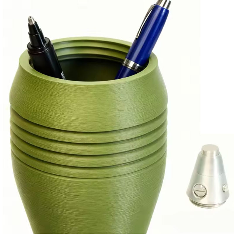 60mm Mortar Shell M2 Pen Holder - Realistic 3D Printed Replica for Office Desk, Home Study Assembly, Storage & Decoration Gift - Moze