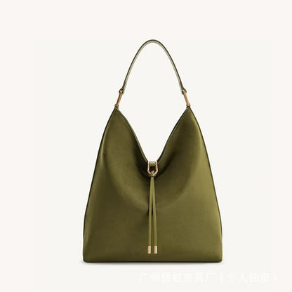Suede Tote Bag for Women, Large Capacity Commute Crossbody Bucket Bag - Moze