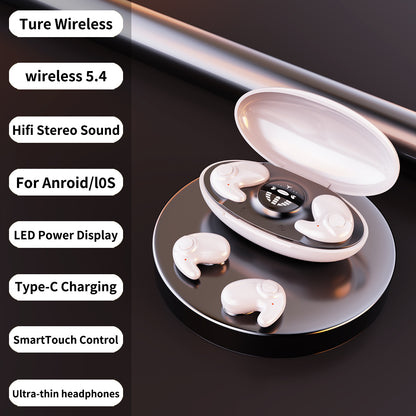Sleep Bluetooth Earbuds In-Ear – Ultra-Thin, Long Battery - Moze