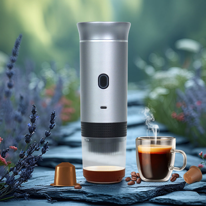 2025 Upgraded 3-in-1 Cordless Coffee Maker - 20Bar Portable for Car/Camping/Home, Capsule/Powder, USB Fast Heat - Moze