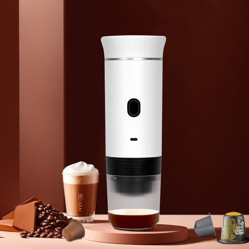 2025 Upgraded 3-in-1 Cordless Coffee Maker - 20Bar Portable for Car/Camping/Home, Capsule/Powder, USB Fast Heat - Moze