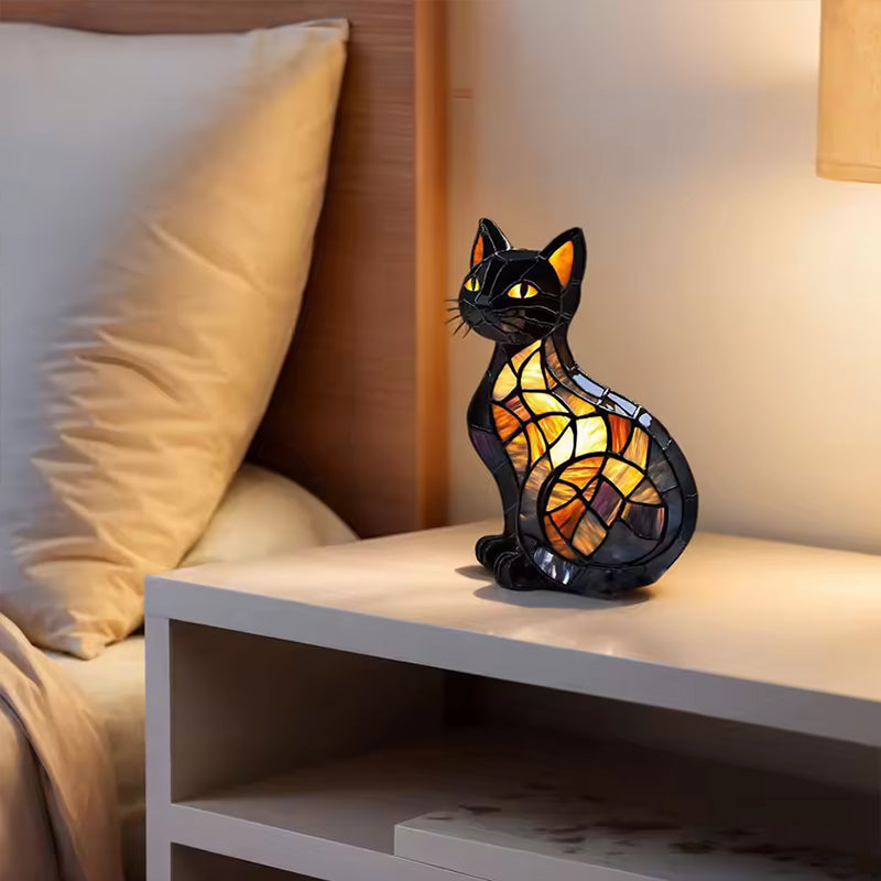 Animal resin LED night light, a cute bedside lamp for living rooms and bedrooms. - Moze