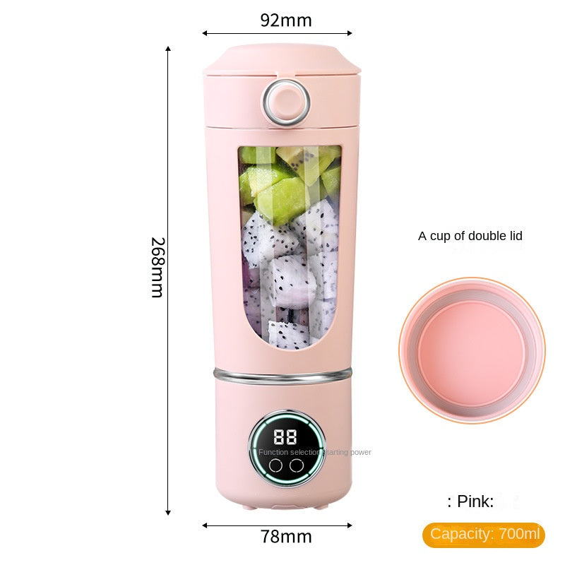 Portable USB Blender Cup – 700 ml Ice-Crushing Bottle - Moze