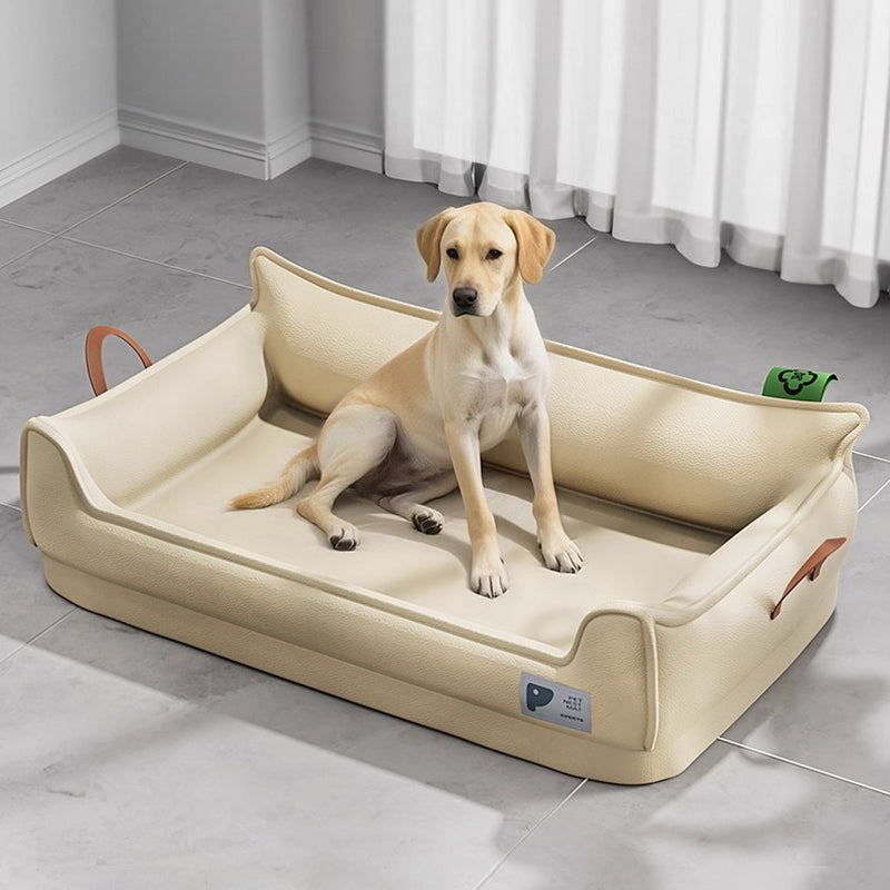 Heavy-Duty All-Weather Dog House: Chew-Resistant, Portable & Washable for Medium/Large Dogs - Moze