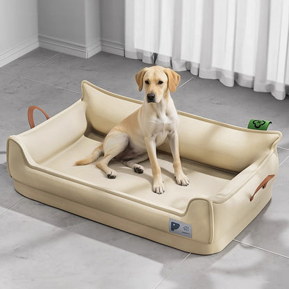 Heavy-Duty All-Weather Dog House: Chew-Resistant, Portable & Washable for Medium/Large Dogs - Moze