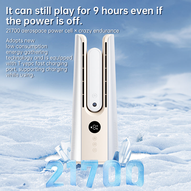 2025 NEW Portable Tower Fan – 6 Speeds, Mist Bladeless, for Bedroom/Living Room/Office - Moze