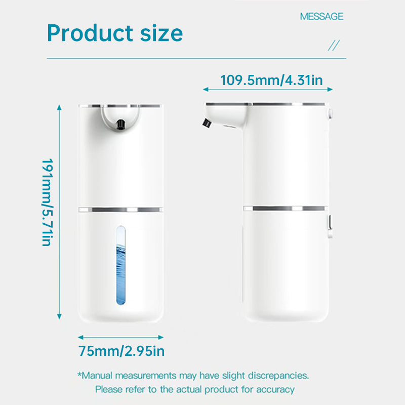 Touchless Sensor Soap Dispenser for Bathroom & Kitchen. Offers Foam and Liquid Modes. - Moze