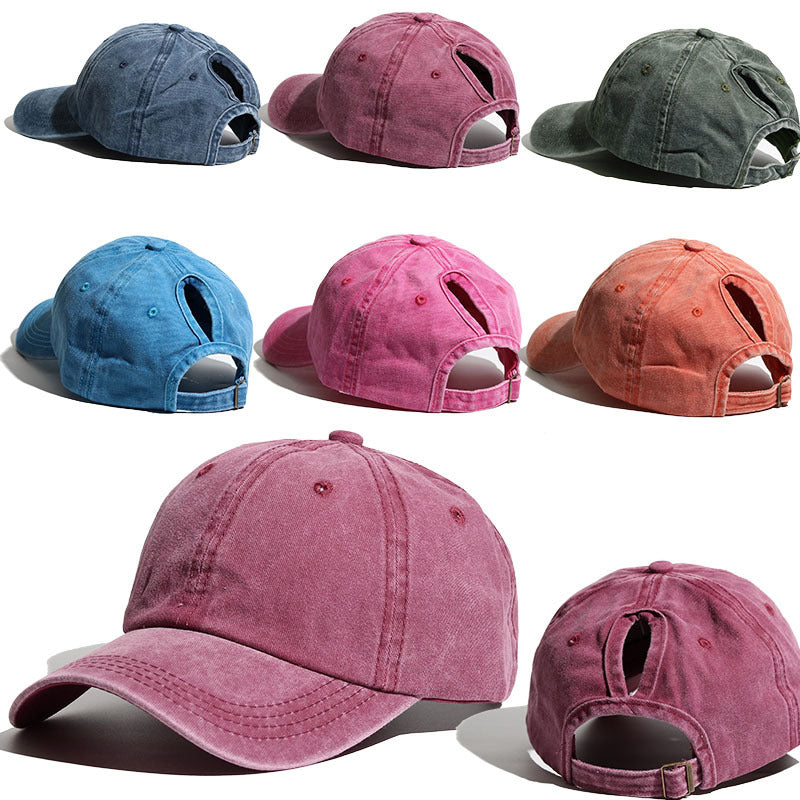 Curved Brim Snapback Hat for Women Outdoor Sports Sun Hat - Moze