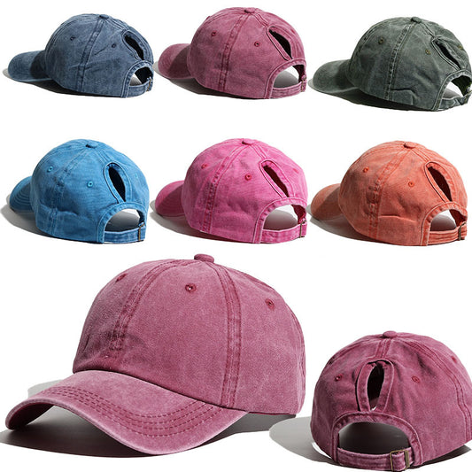 Curved Brim Snapback Hat for Women Outdoor Sports Sun Hat - Moze
