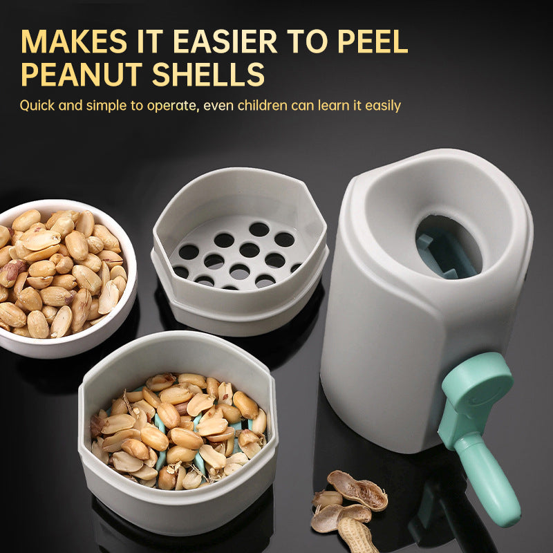 Hand-operated Peanut Shelling Tool for Peanuts and Pistachios, Kitchen Gadget for Shelling and Peeling - Moze