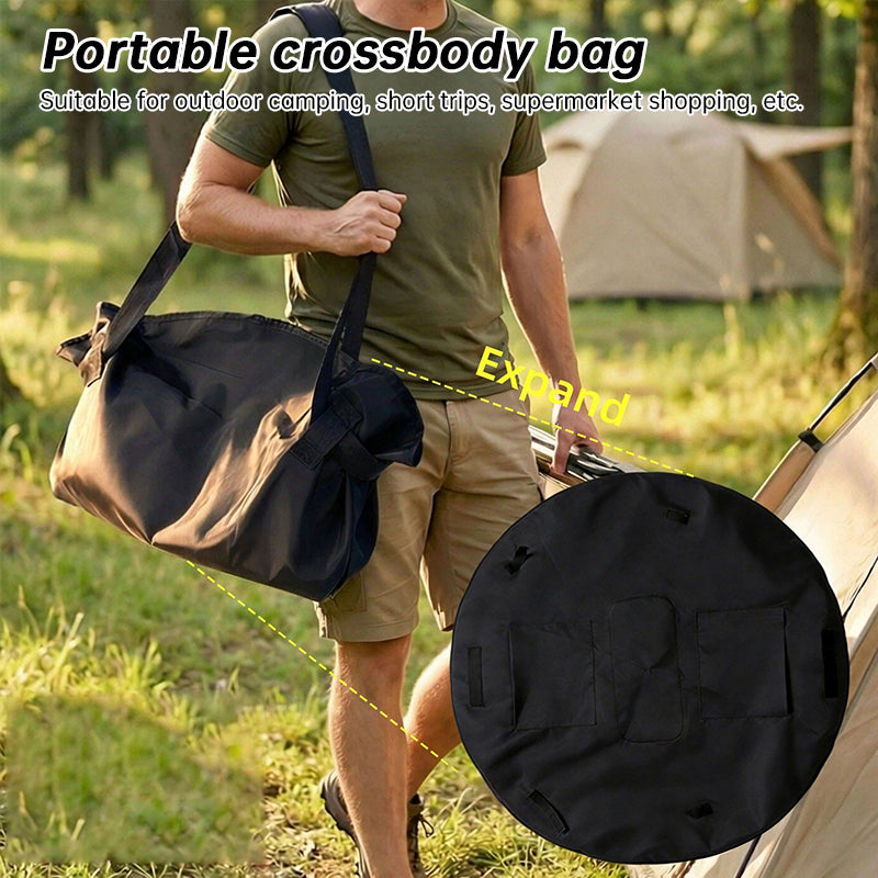 Foldable Travel Duffel Bag + Picnic Blanket - Large Capacity Waterproof Tote for Weekend, Gym & Beach Trips - Moze