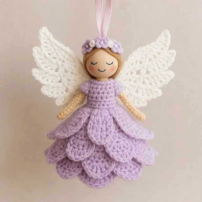 DIY Crochet Angel Decoration Kit – Handmade Craft Supplies for Christmas Tree Ornaments - Moze
