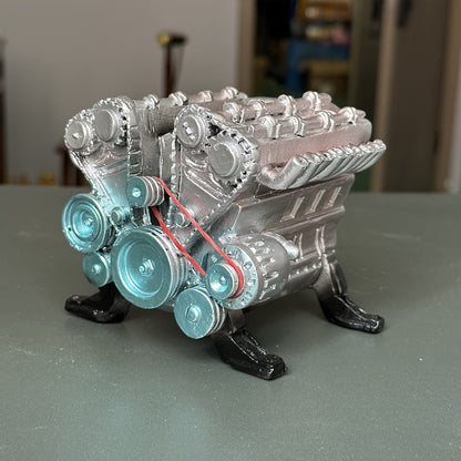 8 - Cylinder Resin Simulation Car Engine Model Kit. A Full - Metal DIY Assembly Toy for Car Enthusiasts - Moze