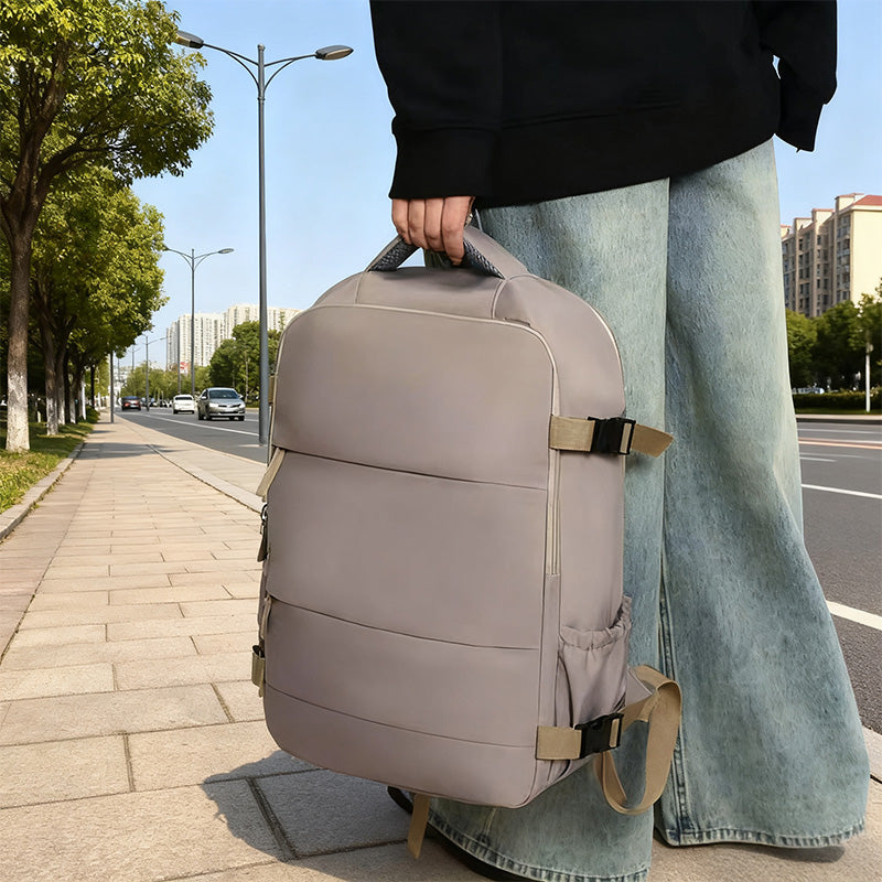 Premium Travel Backpack: Airplane-Approved Laptop Bag for School & Work, Waterproof Carry-On for Men & Women - Moze
