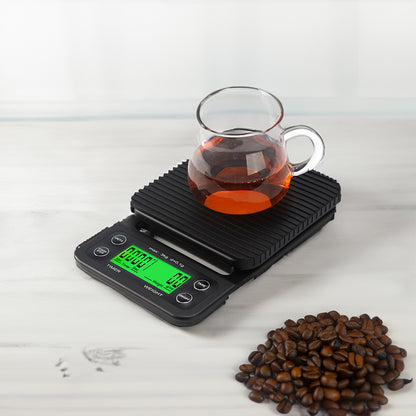 Digital kitchen coffee scale with timer, high - precision LCD, 5kg/0.1g - Moze