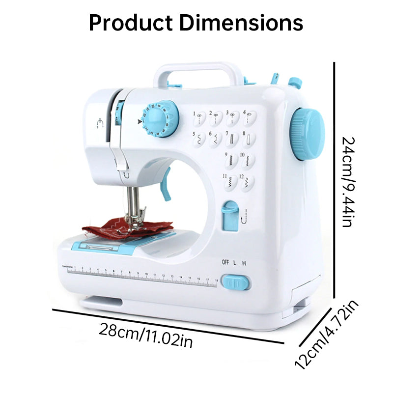 2025 Portable Electric Sewing Machine for Home Use, Adjustable Speed & Backstitch, Ideal for Beginners and Quick Fixes - Moze