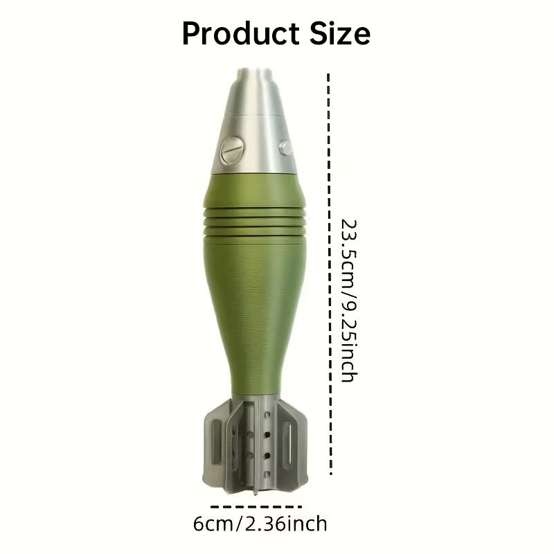 60mm Mortar Shell M2 Pen Holder - Realistic 3D Printed Replica for Office Desk, Home Study Assembly, Storage & Decoration Gift - Moze