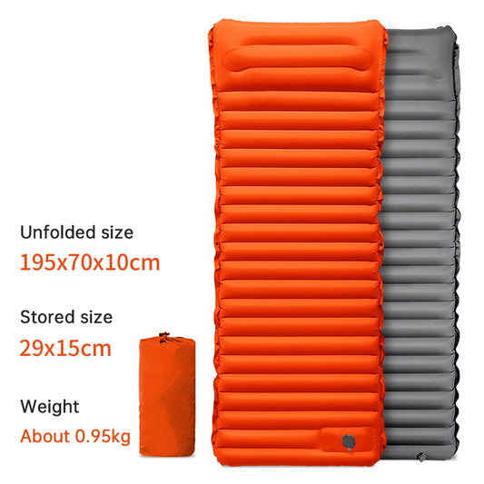 Ultralight Camping Sleeping Pad: Thicken, Self-Inflating with Built-in Pump (Outdoor/Travel) - Moze