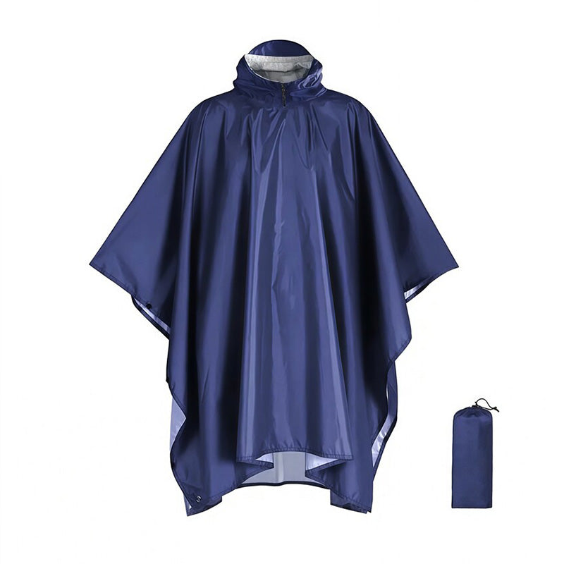Waterproof Hooded Rain Coat/Poncho: Lightweight, for Outdoor Hiking/Fishing/Climbing (Unisex) - Moze