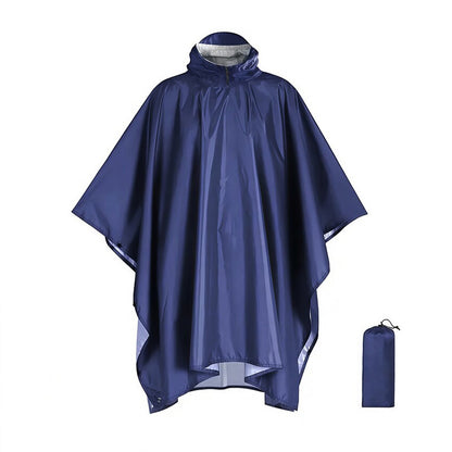 Waterproof Hooded Rain Coat/Poncho: Lightweight, for Outdoor Hiking/Fishing/Climbing (Unisex) - Moze