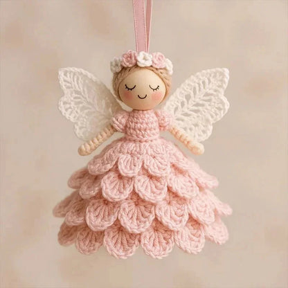 DIY Crochet Angel Decoration Kit – Handmade Craft Supplies for Christmas Tree Ornaments - Moze