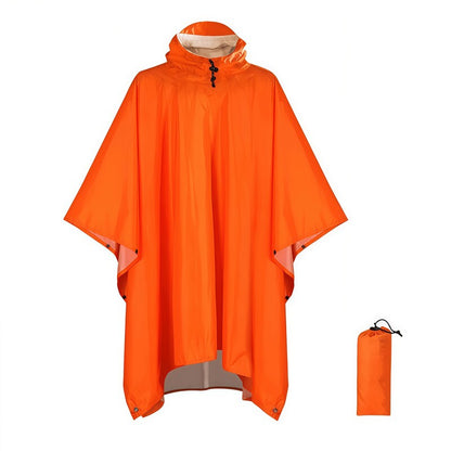 Waterproof Hooded Rain Coat/Poncho: Lightweight, for Outdoor Hiking/Fishing/Climbing (Unisex) - Moze