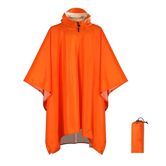 Waterproof Hooded Rain Coat/Poncho: Lightweight, for Outdoor Hiking/Fishing/Climbing (Unisex) - Moze