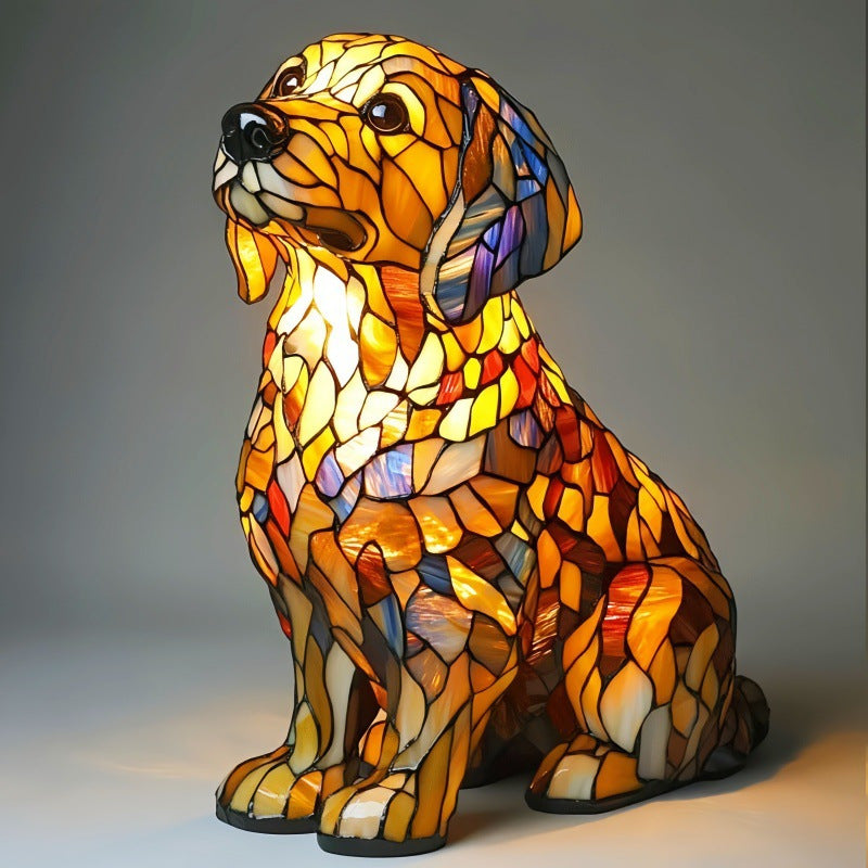Animal resin LED night light, a cute bedside lamp for living rooms and bedrooms. - Moze