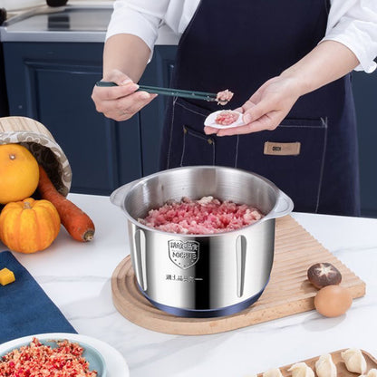 Electric Meat Grinders, 5L Food Processor, Stainless Steel Multifunctional Vegetable Slicer, Kitchen Chopper & Mixer - Moze