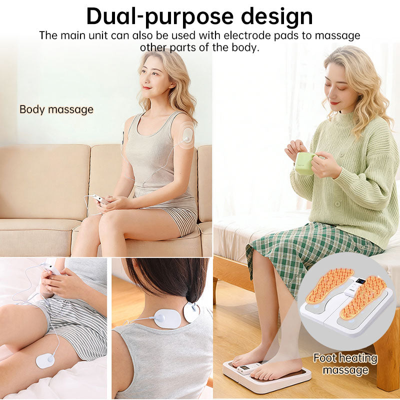 Folding USB-C Rechargeable Foot Massager with Multi-Mode Acupoint Stimulation, Portable Meridian Activation Device D238 - Moze