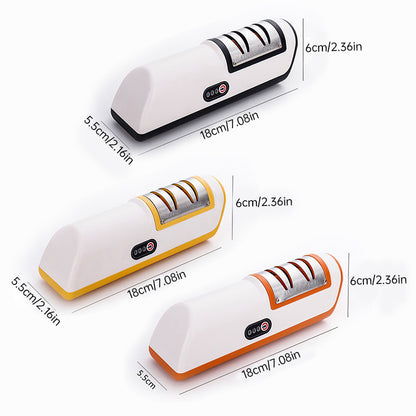 Multifunctional Electric Knife Sharpener. Automatic, professional, small - sized for kitchen use. Quick - sharpening with non - Moze