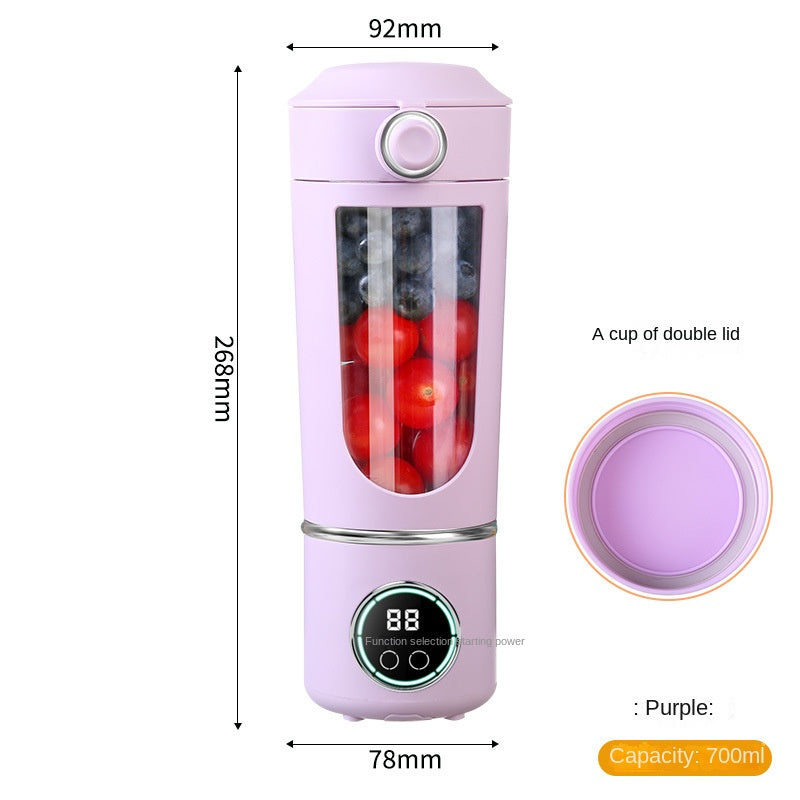 Portable USB Blender Cup – 700 ml Ice-Crushing Bottle - Moze
