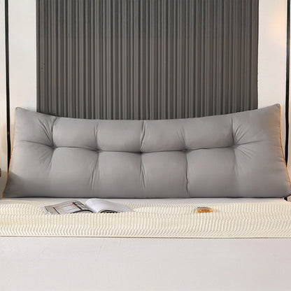 Fluffy Warm Feather-Cotton Backrest - Classic Solid Brushed Triangular Bed Cushion - Moze