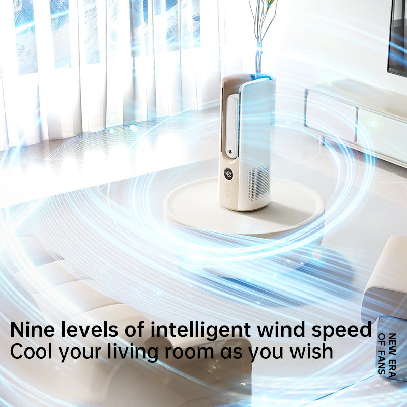 2025 NEW Portable Tower Fan – 6 Speeds, Mist Bladeless, for Bedroom/Living Room/Office - Moze
