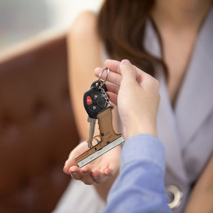 New Empire 1:3 Glock G17 alloy keychain, realistic gun model with detachable soldier gear & bullets. - Moze