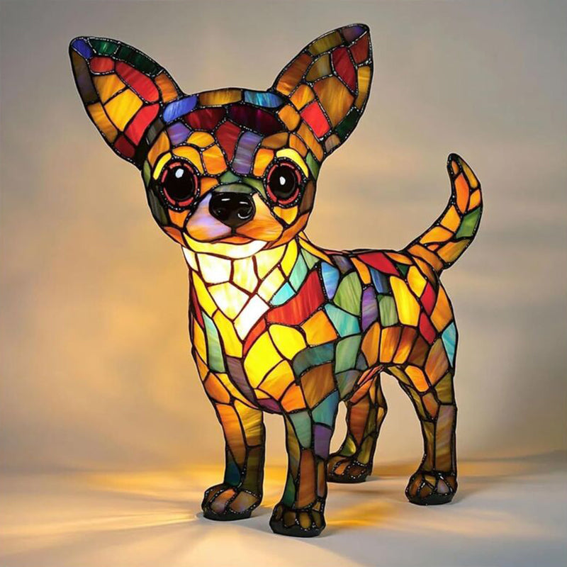 Animal resin LED night light, a cute bedside lamp for living rooms and bedrooms. - Moze