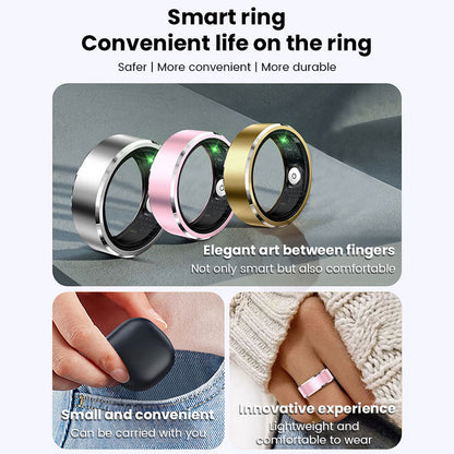 2025 New! Xiaomi Smart Ring for Men & Women. Tracks Heart Rate, Blood Oxygen, Sleep. 5ATM Waterproof Fitness Tracker - Moze