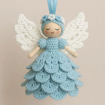 DIY Crochet Angel Decoration Kit – Handmade Craft Supplies for Christmas Tree Ornaments - Moze