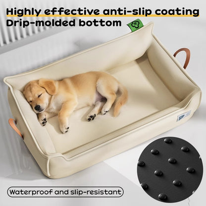 Heavy-Duty All-Weather Dog House: Chew-Resistant, Portable & Washable for Medium/Large Dogs - Moze
