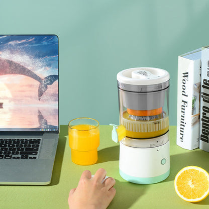 Portable USB - rechargeable slow juicer for oranges, lemons & other fruits. A handy electric blender for home kitchens. - Moze
