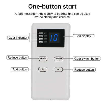 Folding USB-C Rechargeable Foot Massager with Multi-Mode Acupoint Stimulation, Portable Meridian Activation Device D238 - Moze
